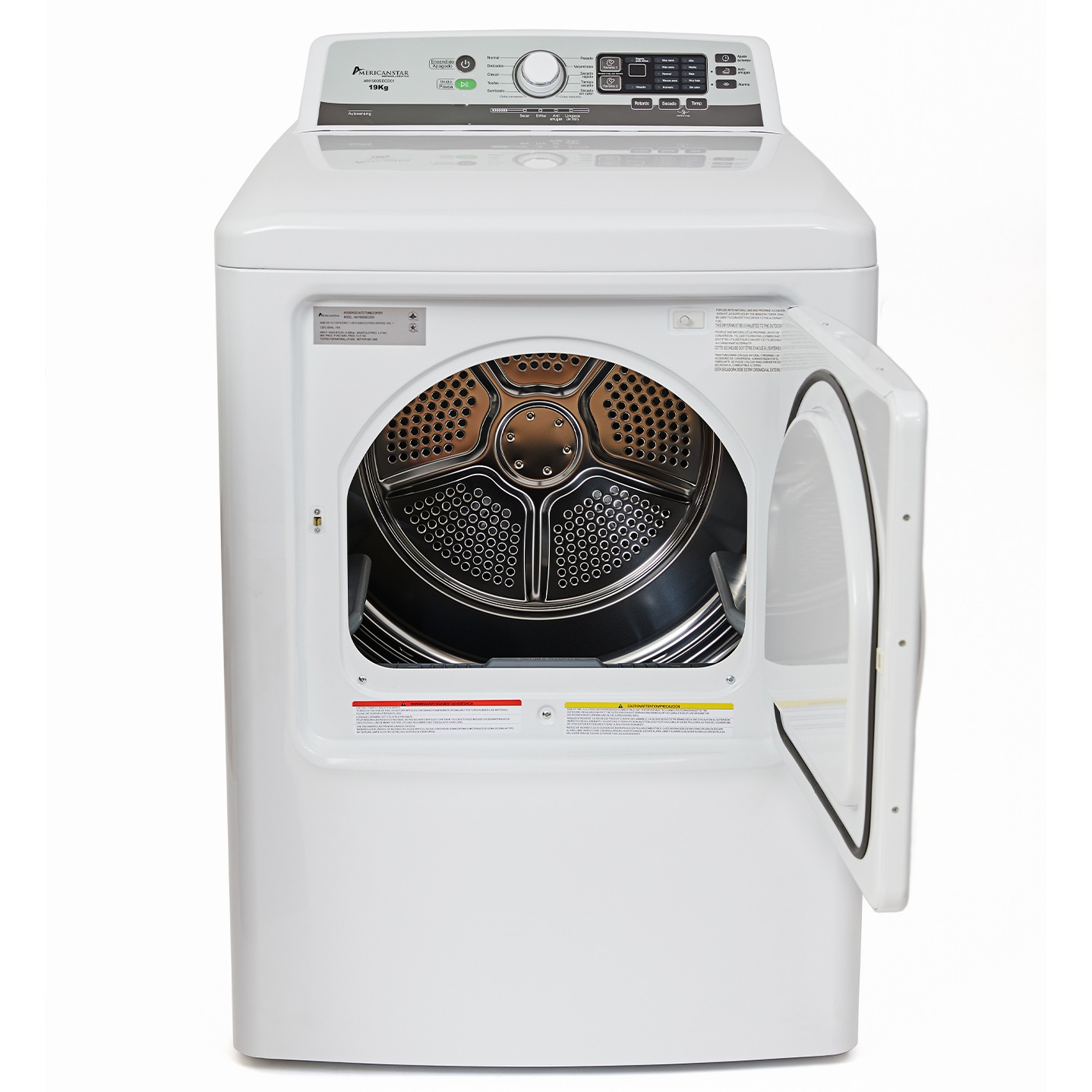 Secadora a gas AmericanStar AS1900SED01 19KG BLANCA
