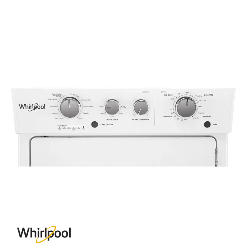 Torre de Lavado y Secado a Gas Whirlpool 20Kg. 7MWGT4027HW