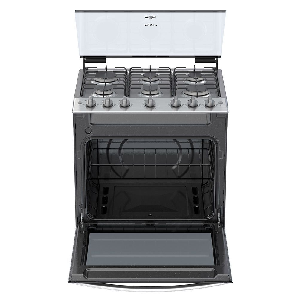 Cocina a gas Acero Inoxidable Whirlpool 30"/6Q. LWFR3310D