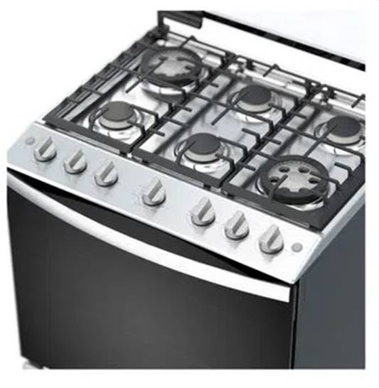 Cocina a gas Acero Inoxidable Whirlpool 30"/6Q. LWFR5010D
