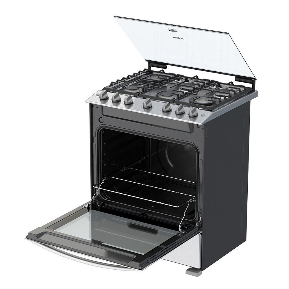 Cocina a gas Acero Inoxidable Whirlpool 30"/6Q. LWFR5100S