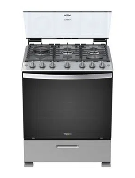 Cocina a gas Acero Inoxidable Whirlpool 30"/6Q. LWFR5010D