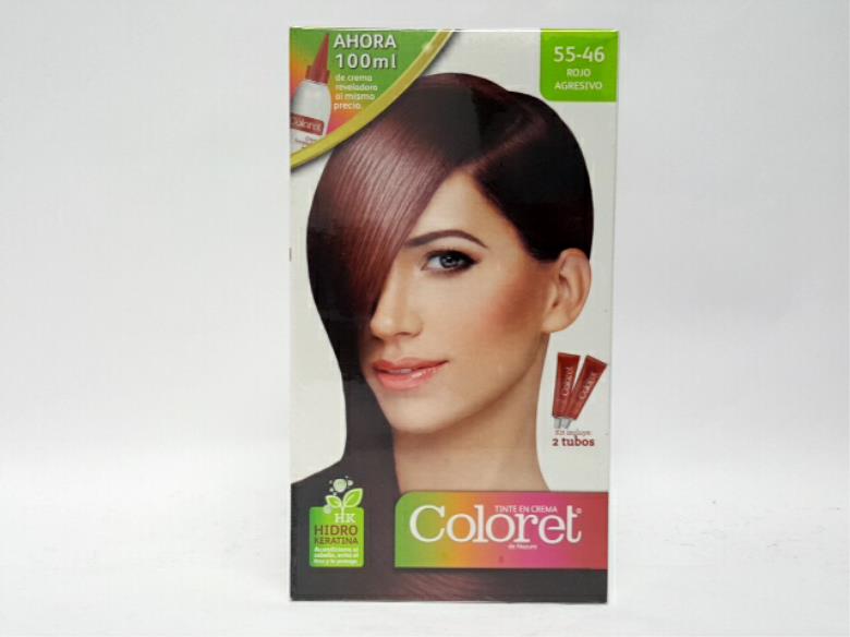 COLORET 55-46 ROJO AGRESIVO DOBLE TUBO 100 GR 13462