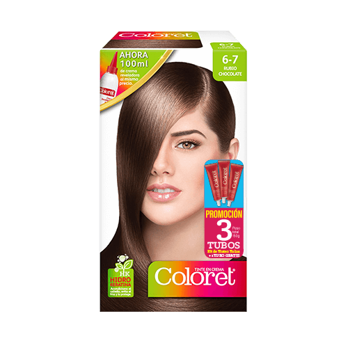 Tinte  coloret 6-7 rubio chocolate doble tubo 100 gr 13471