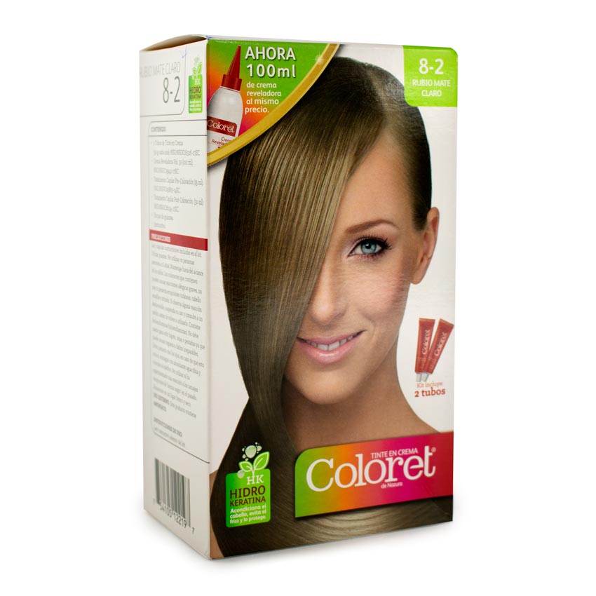 Tinte  coloret 7-0 rubio mediano doble tubo 100 gr 13454