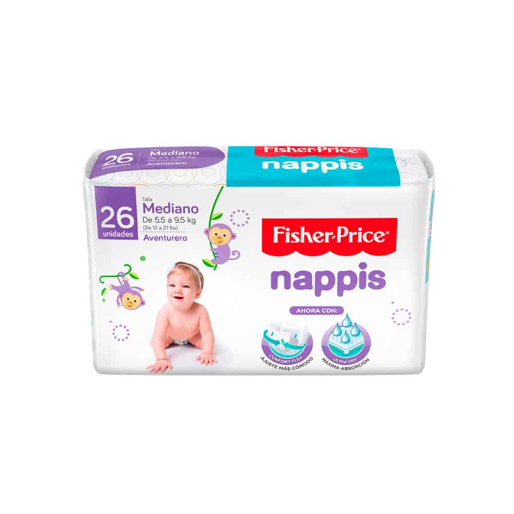 Pañal Nappis Mediano 12F/26U 12 FD 14190