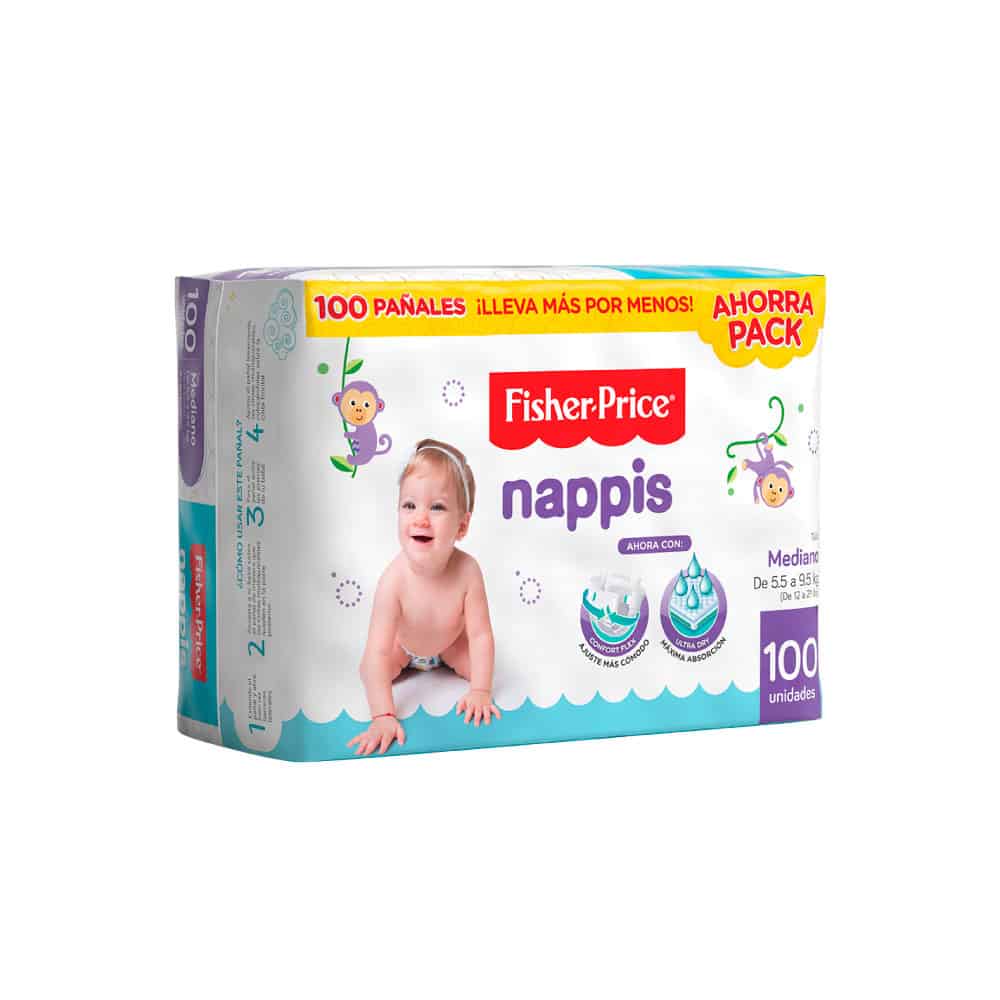 Pañal Nappis Mediano  6F/52U 6 FD 14191