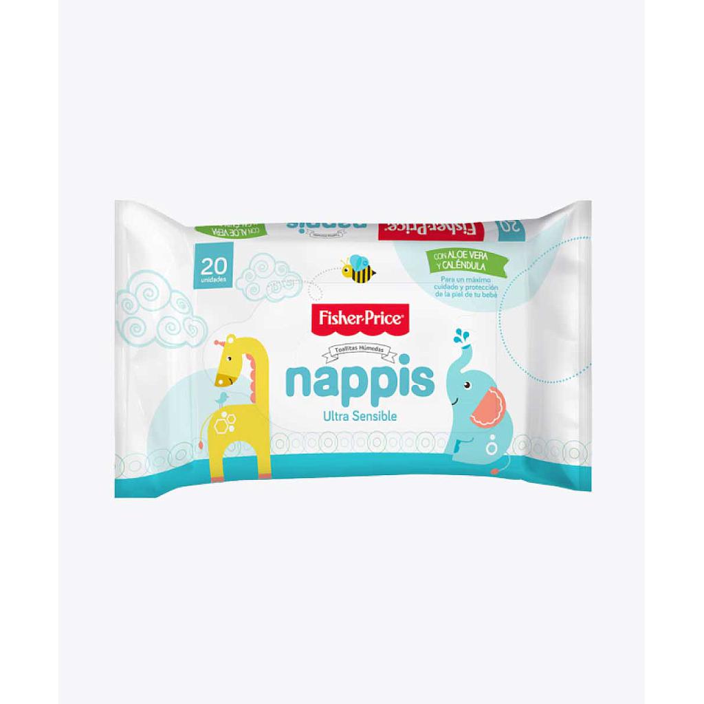 Toalla Húmedas Nappis Fisher Price X 20 20 UF 12344