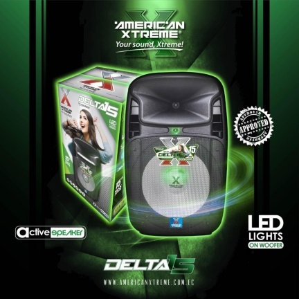 Caja Amplificada 15 40000W C /PED/MIC/LED
