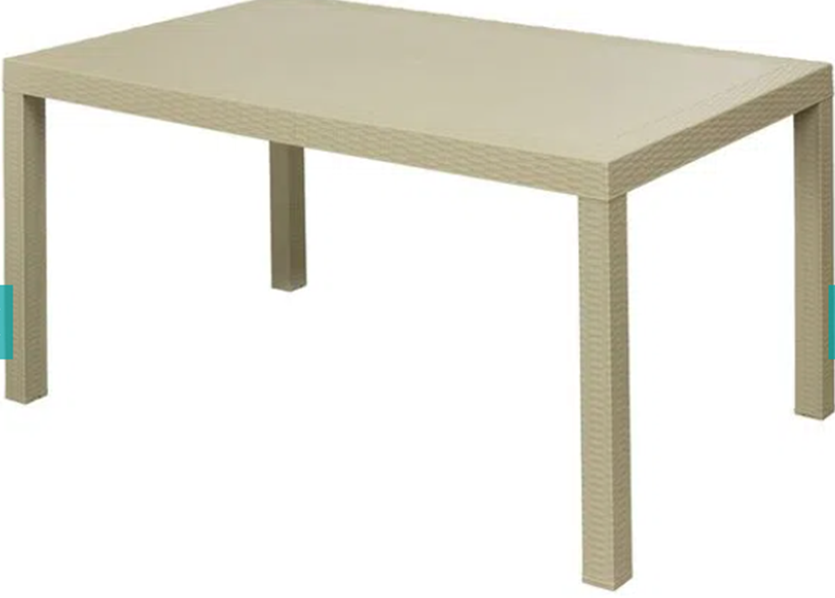 Mesa Ratan Rectangular Beige