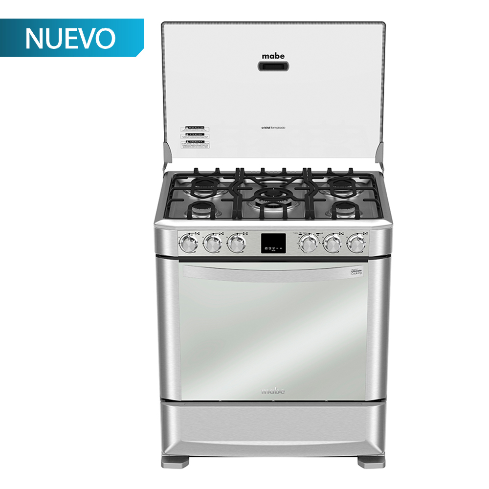 Cocina Gas 76CM MABE INOX EM7670FX0