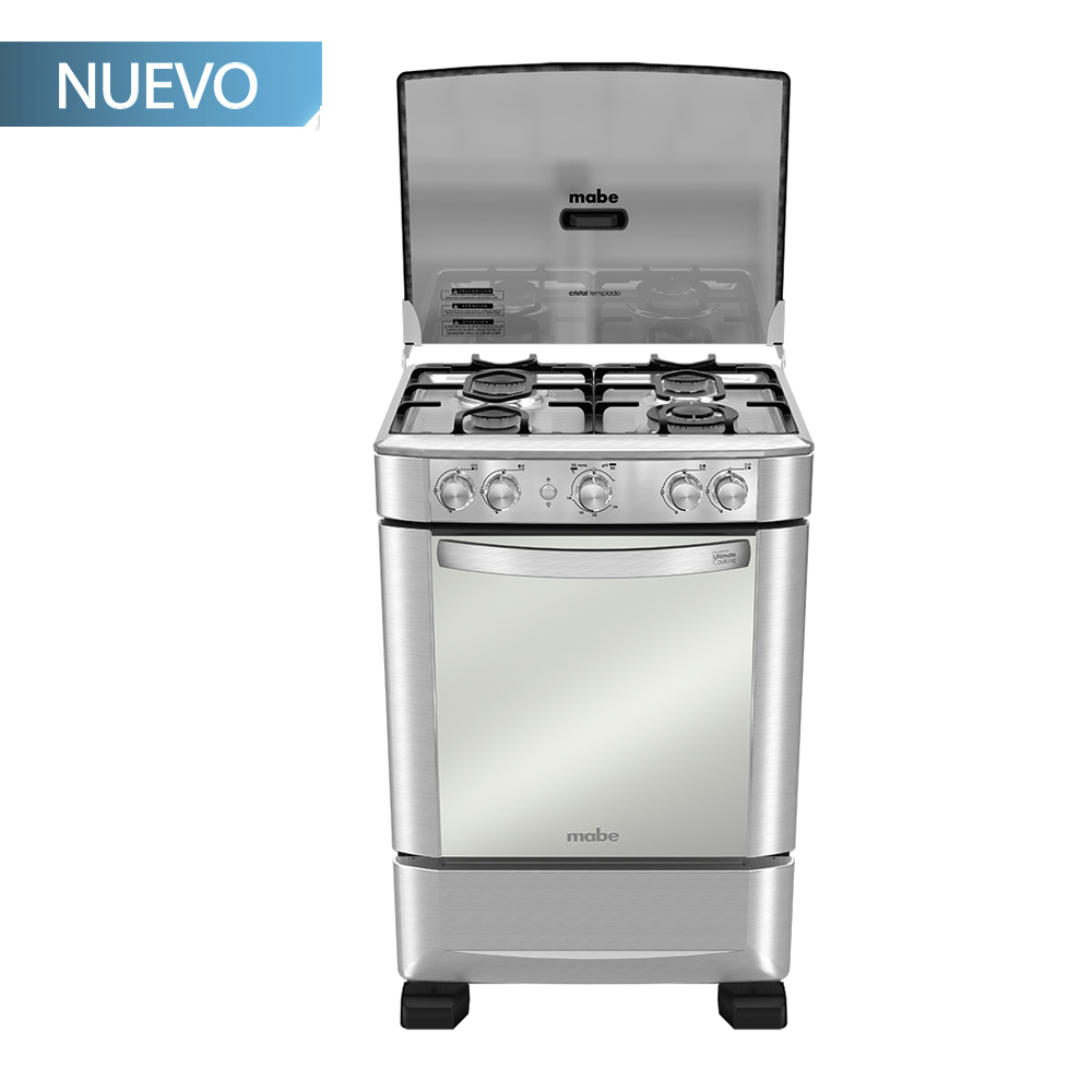 Cocina Gas  60CM MABE INOX EM6060FX0