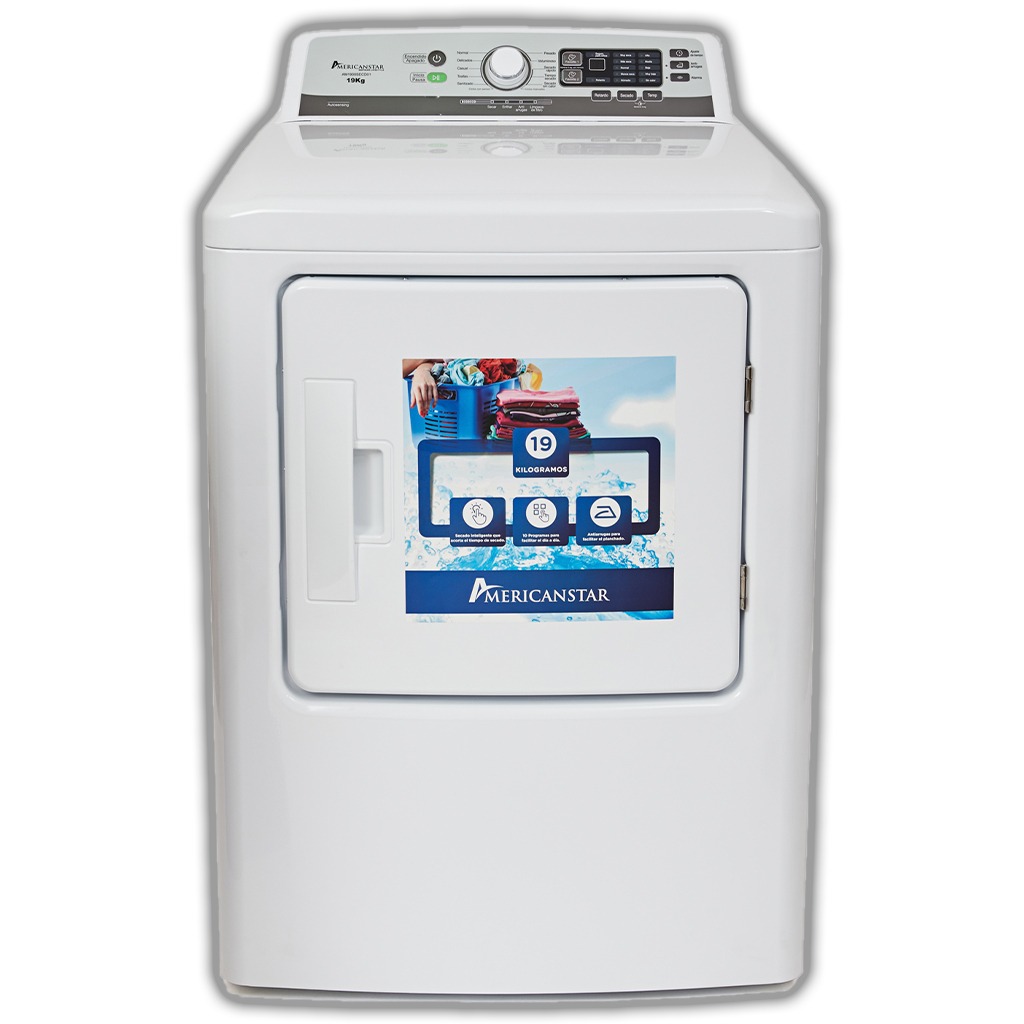Secadora a gas AmericanStar AS1900SED01 19KG BLANCA
