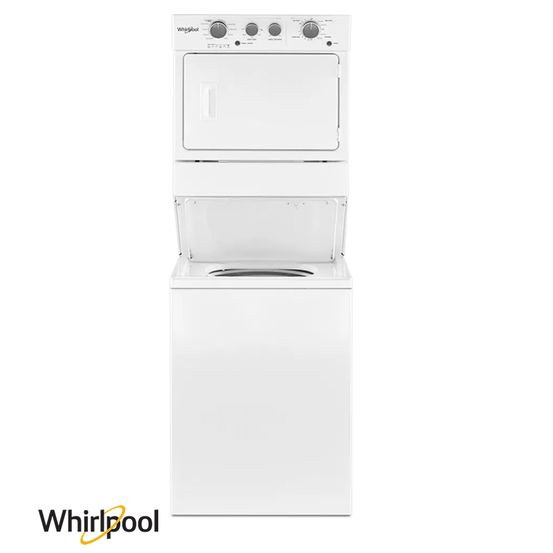 Torre de Lavado y Secado a Gas Whirlpool 20Kg. 7MWGT4027HW