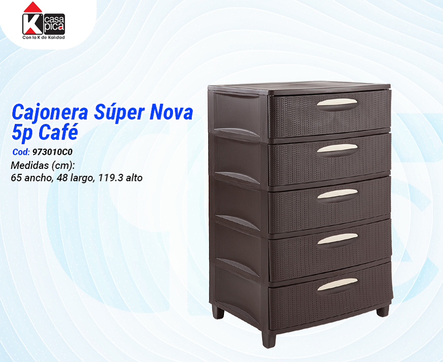 Cajonera Super Nova 5p Café