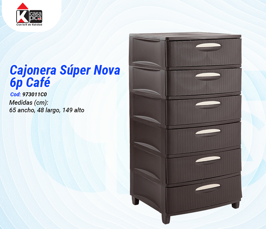 Cajonera Super Nova 6p Café