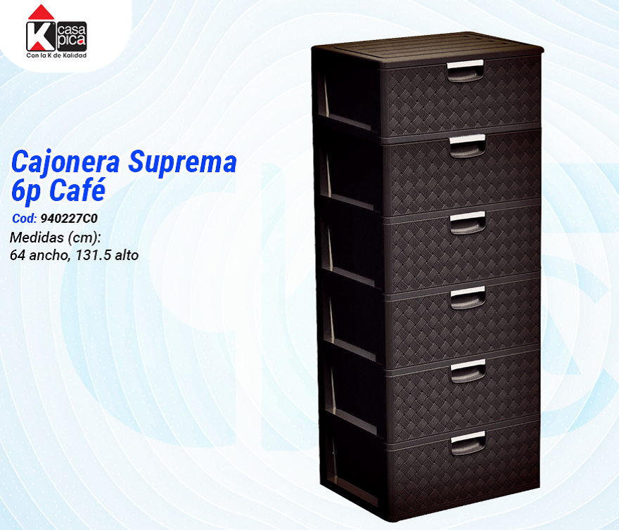 Cajonera Suprema 6p Café