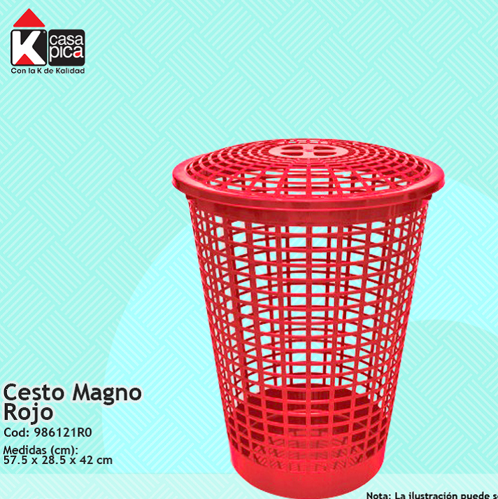 Cesto Magno Rojo