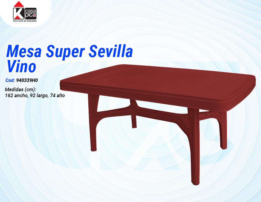 Mesa Super Sevilla Vino