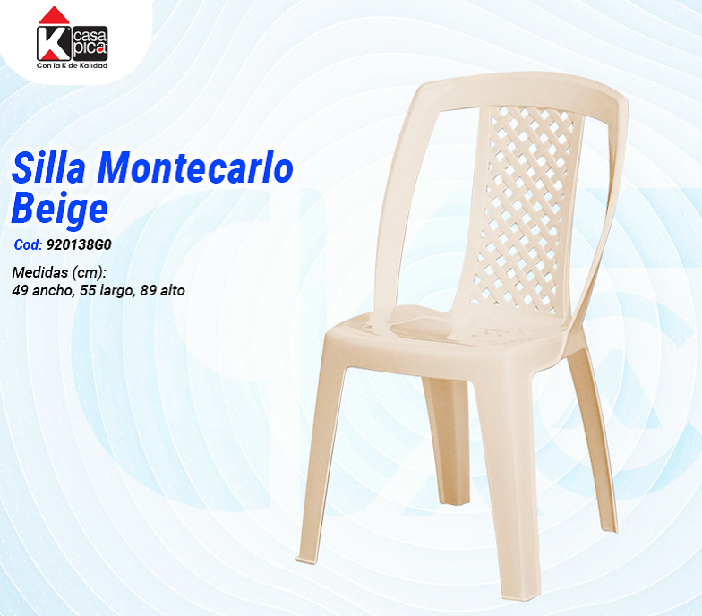 Silla Montecarlo Beige