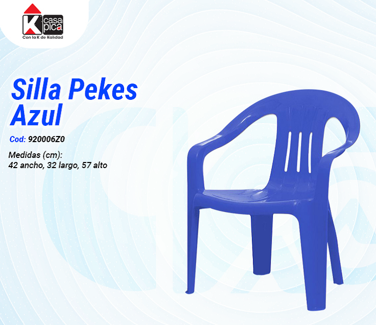 Silla Pekes Azul