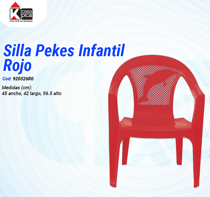 Silla Pekes Infantil Rojo