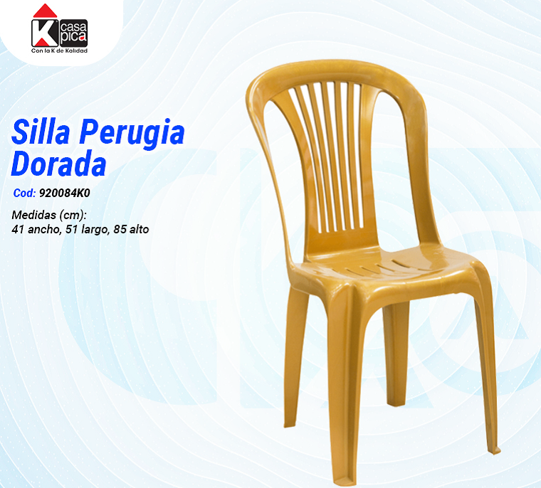 Silla Perugia Ratán Glamour Beige