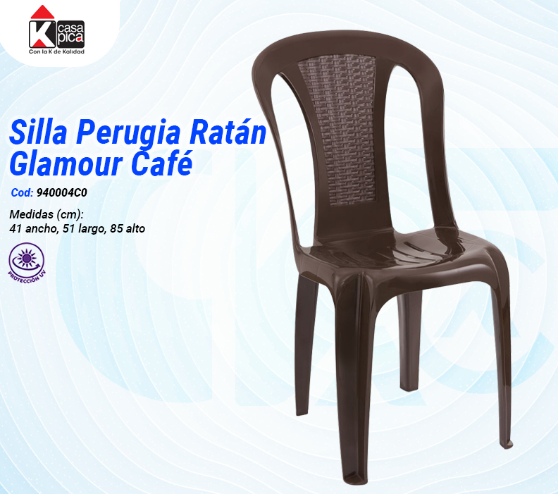 Silla Perugia Ratán Glamour Café