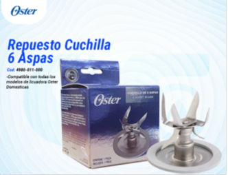 Repuesto Cuchilla 6 Aspas