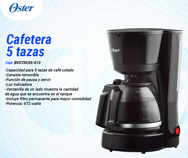 Cafetera 5 Tazas