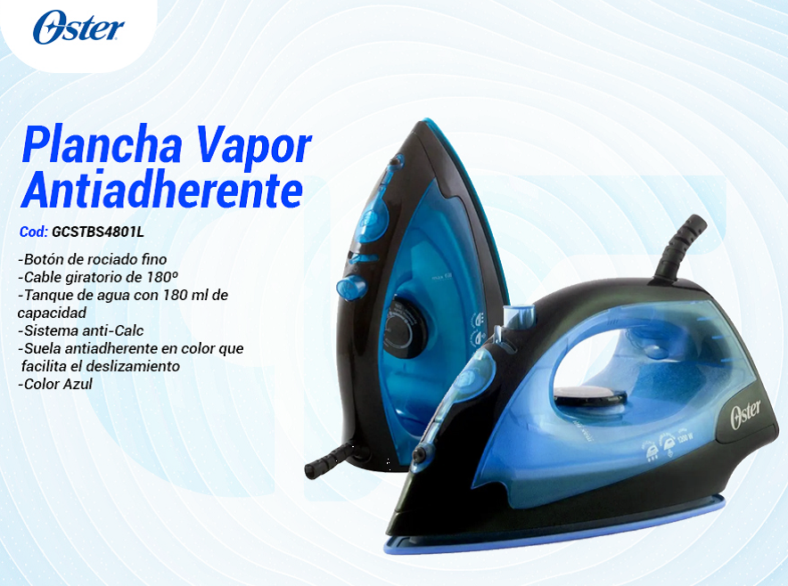 Plancha Vapor Antiadherente