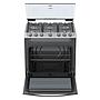 Cocina a gas Acero Inoxidable Whirlpool 30"/6Q. LWFR3310D